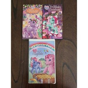 My Little Pony VHS Lot Princess Promenade Very Minty Christmas 2 Great Pony...